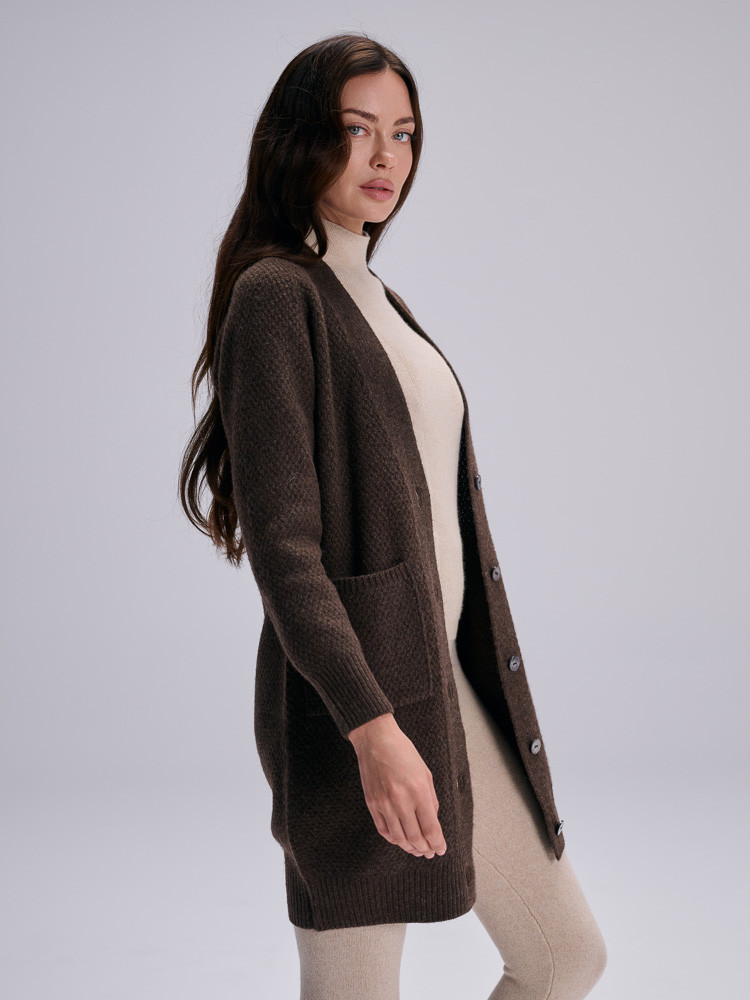 Sweter / kardigan z wełny owczej