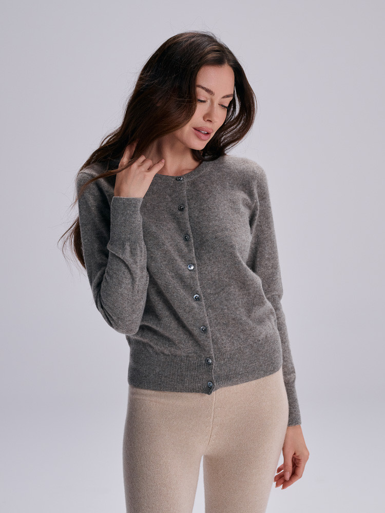 Sweter / kardigan damski z wełny jaka