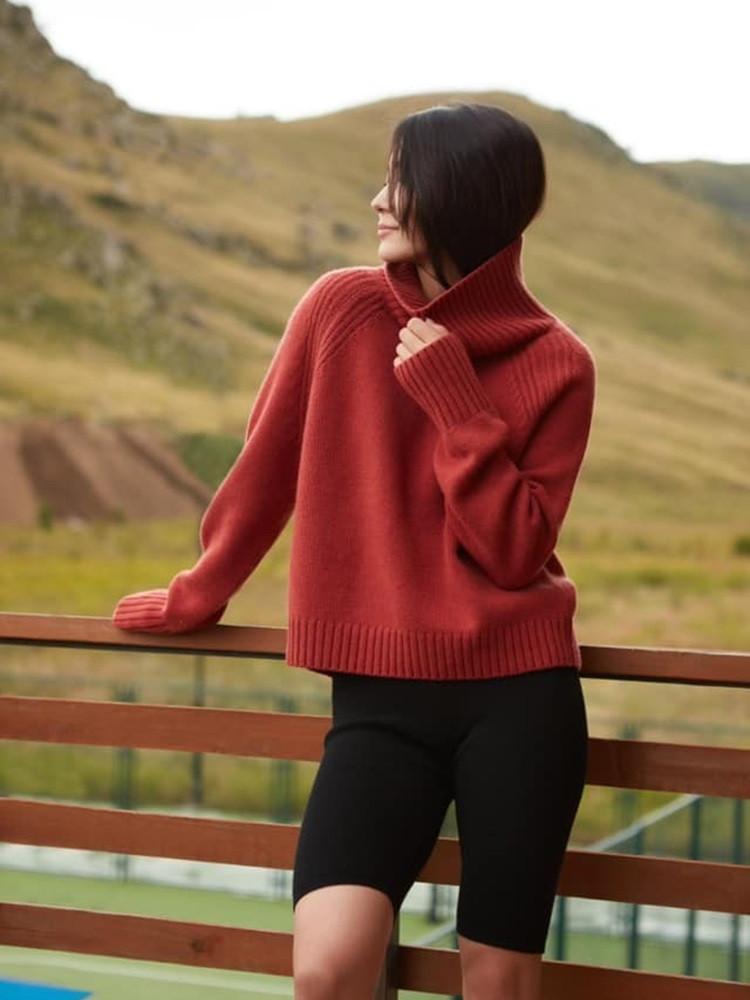 Gruby sweter z kaszmiru