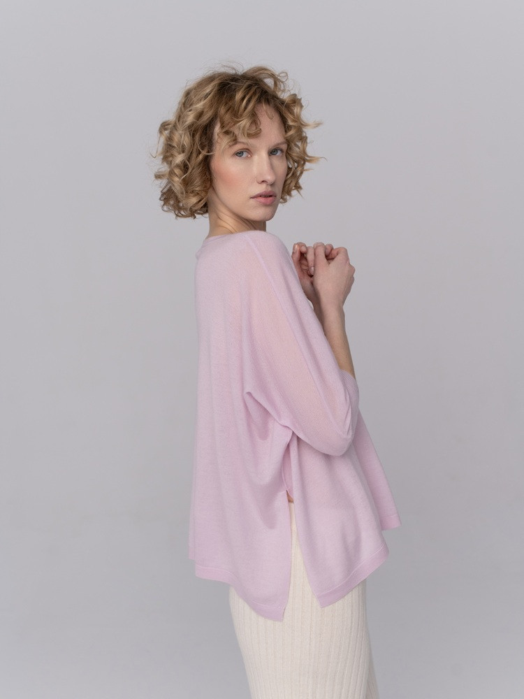 Kaszmirowa bluzka oversize