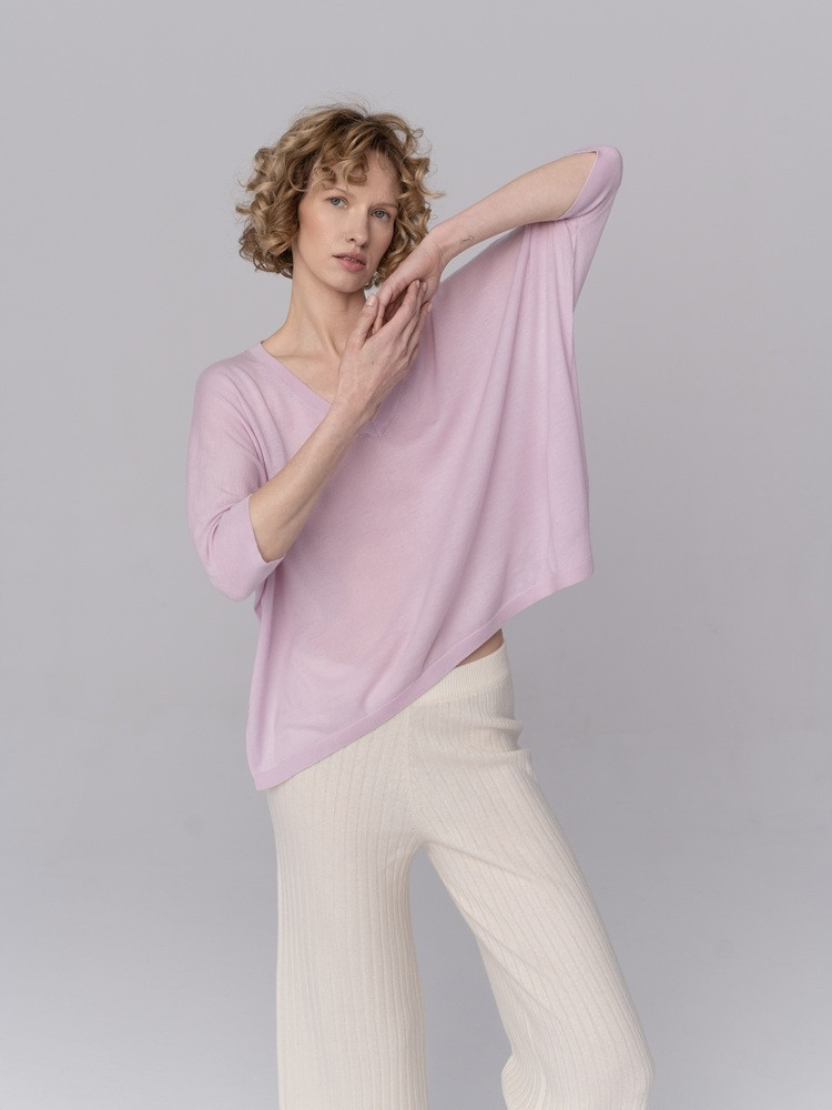 Kaszmirowa bluzka oversize