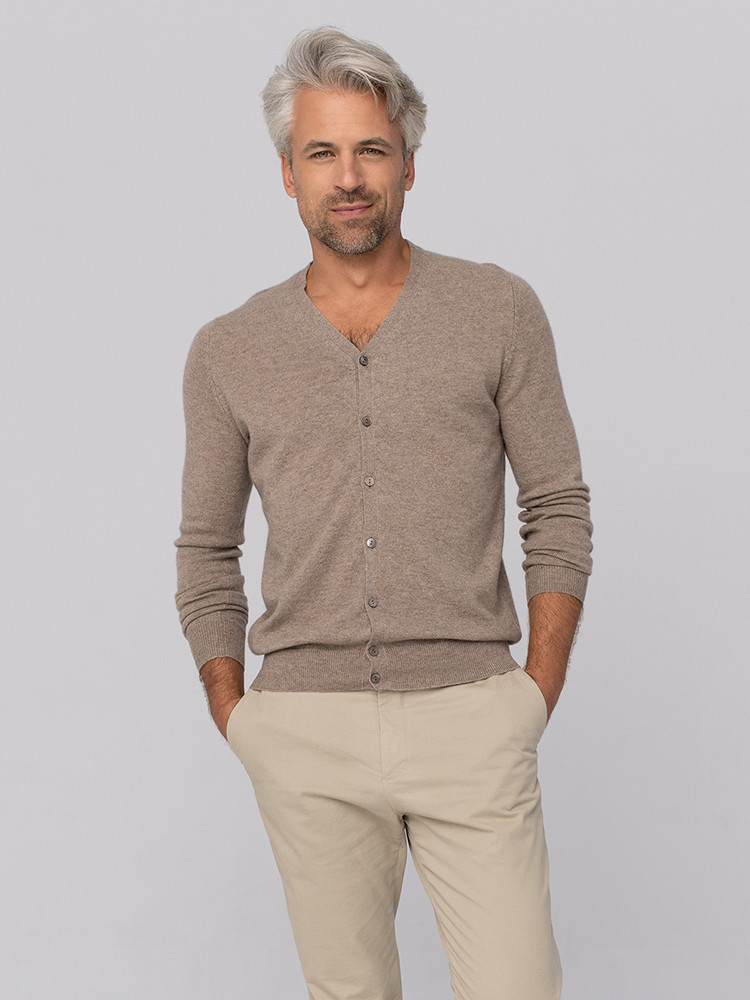 Kardigan kaszmirowy V-neck