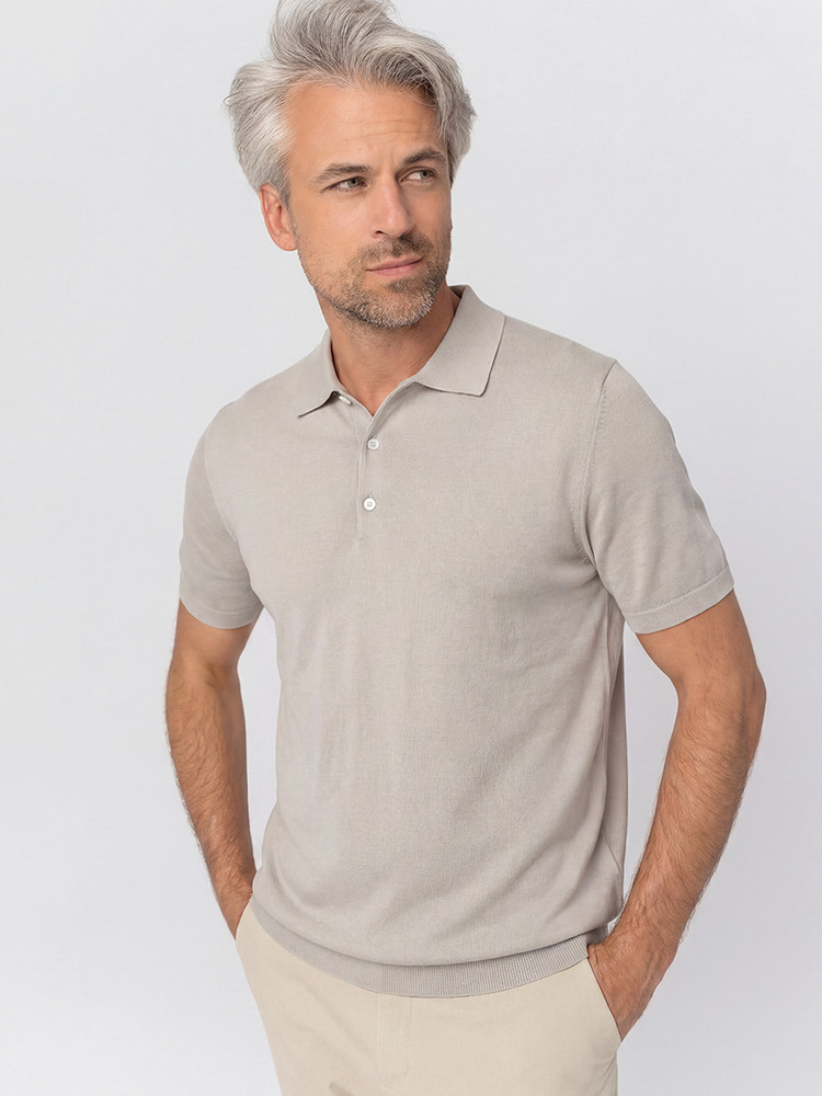 Kaszmirowa koszulka polo