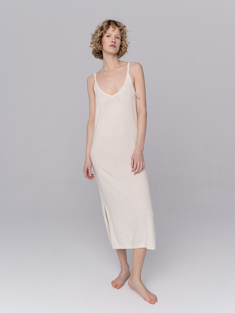 Sukienka kaszmirowa maxi