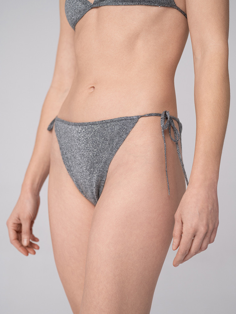 Połyskujący dół od bikini z kaszmiru