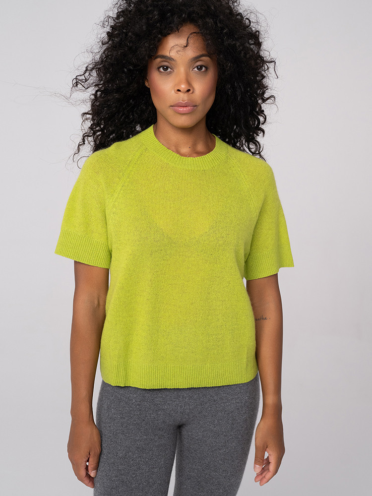 Lekki t-shirt kaszmirowy